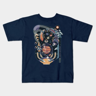 Pinball Space Machine by Tobe Fonseca Kids T-Shirt